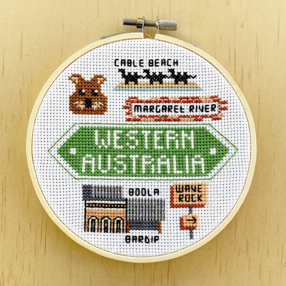 Western Australia Icons Kit - cross stitch kit – Spruce Craft Co