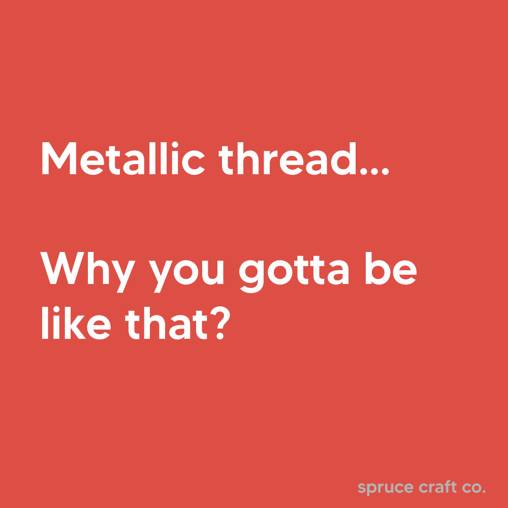 Metallic threads
