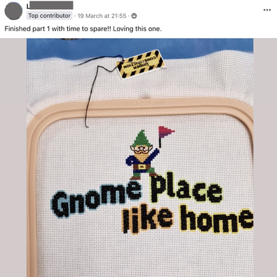Gnome Place Like Home Stitch-a-Long PDF + SUPPLIES BUNDLE