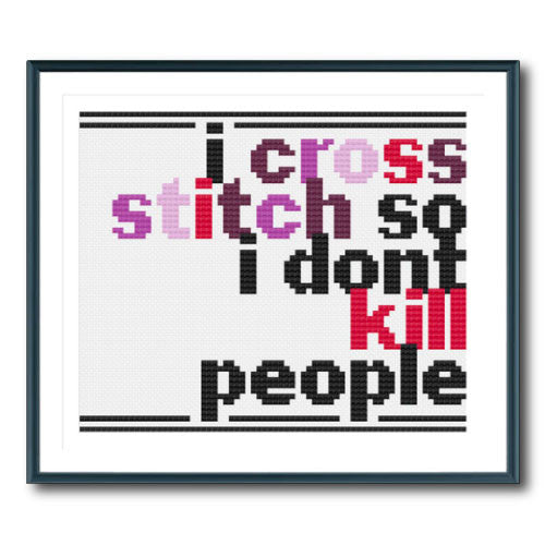 Cross Stitch Warning