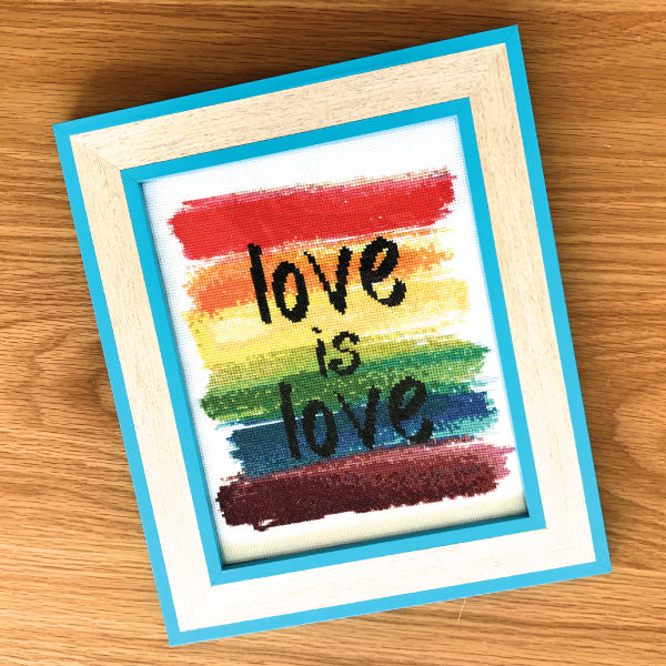 Love Is Love Cross Stitch Kit
