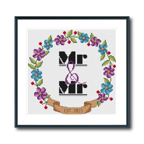 Mr & Mr Wedding Wreath