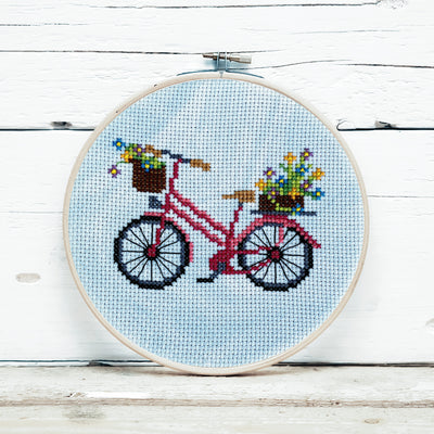 On Ya Bike Cross Stitch Kit