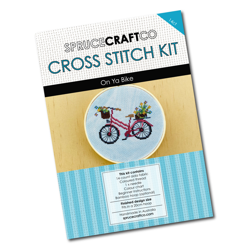 On Ya Bike Cross Stitch Kit