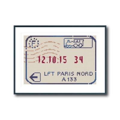 Passport Stamp (Paris)