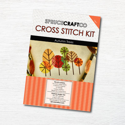 Autumn Trees Cross Stitch Kit