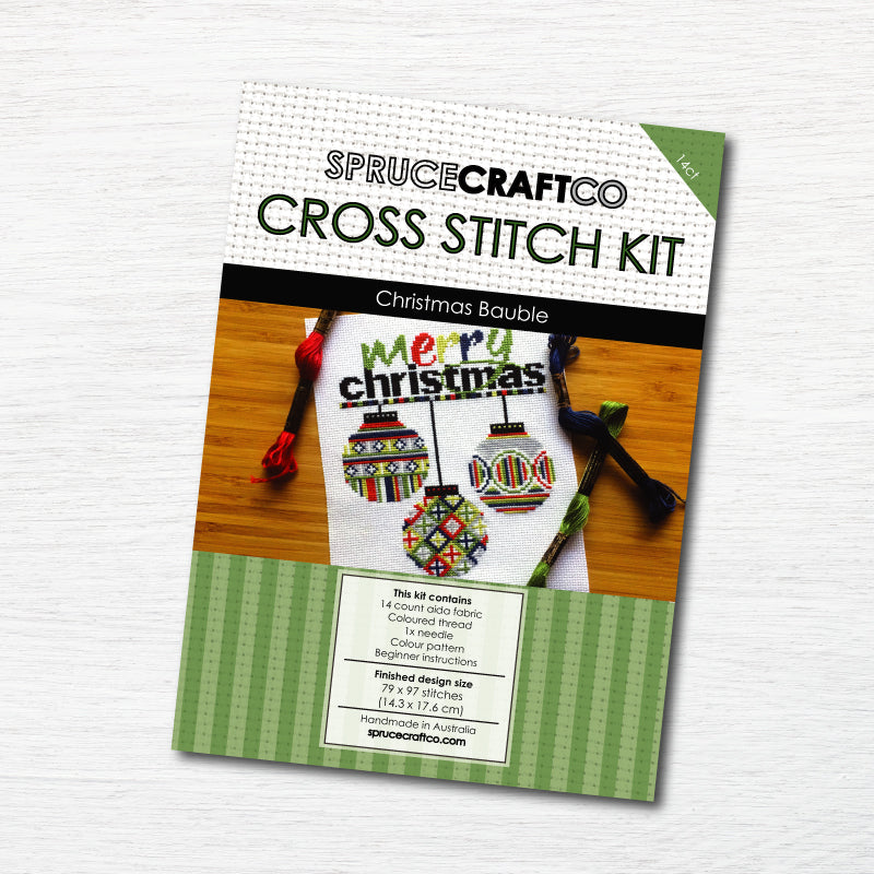 Christmas Bauble Cross Stitch Kit