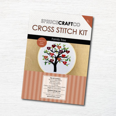 Family Tree Cross Stitch Kit