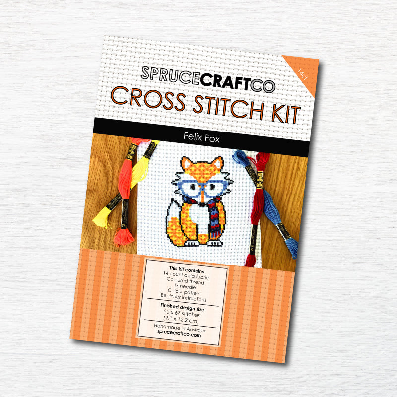 Felix Fox Cross Stitch Kit