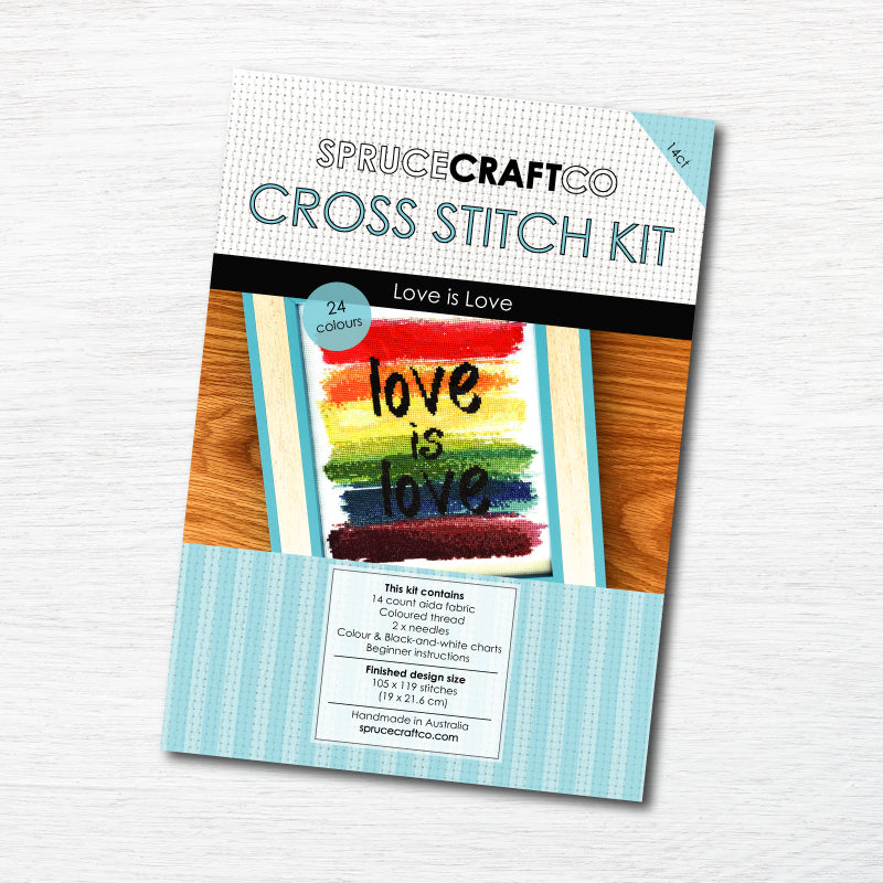 Love Is Love Cross Stitch Kit