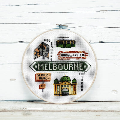 Melbourne Icons Cross Stitch Kit
