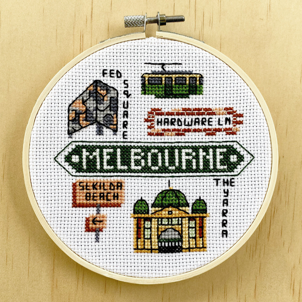 Melbourne Icons Cross Stitch Kit