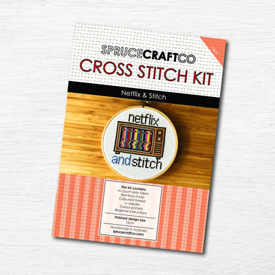Netflix And Stitch Cross Stitch Kit