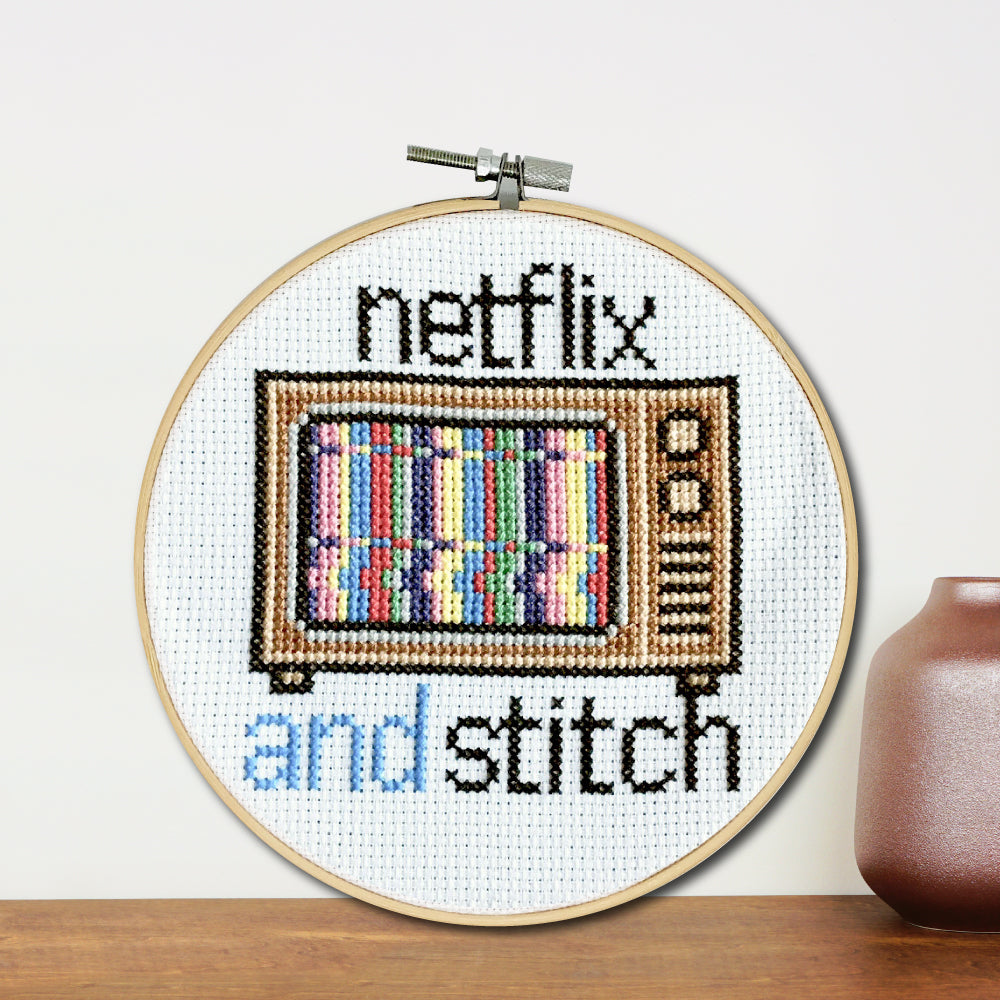 Netflix And Stitch Cross Stitch Kit