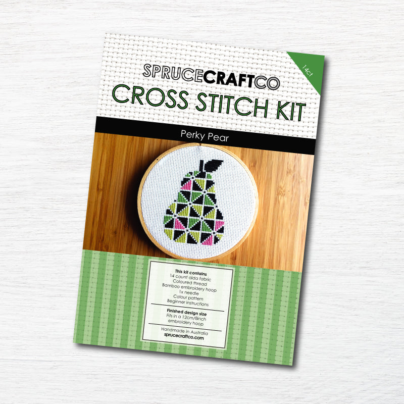 Perky Pear Cross Stitch Kit