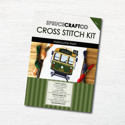 Melbourne Tram Cross Stitch Kit