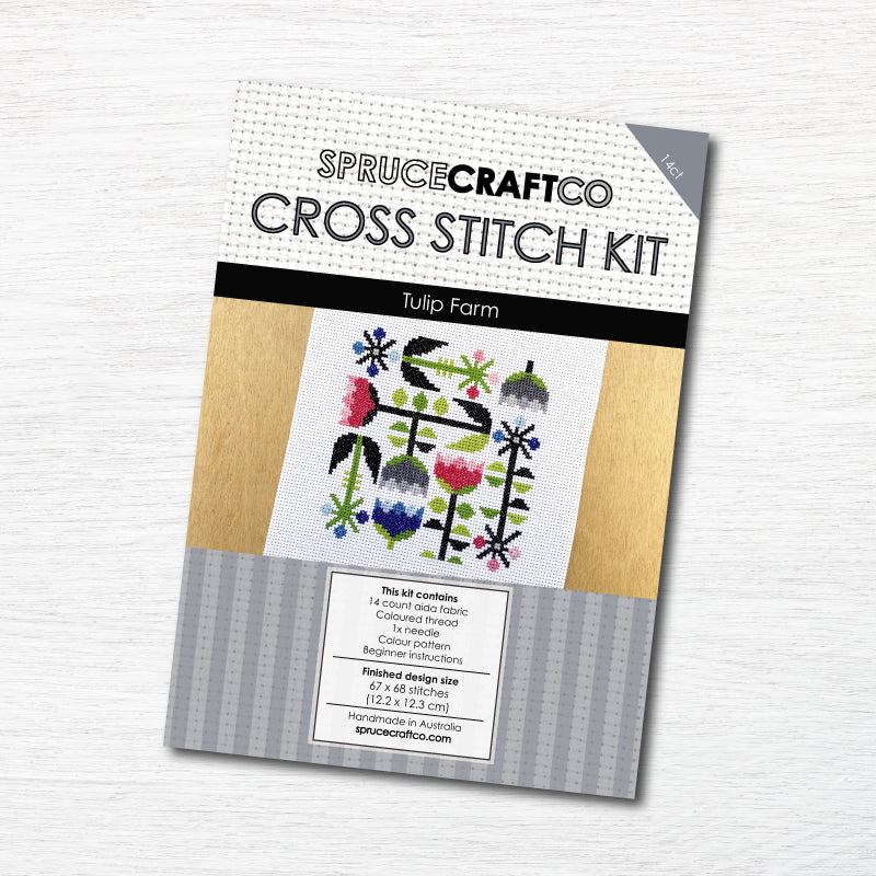 Tulip Farm Cross Stitch Kit