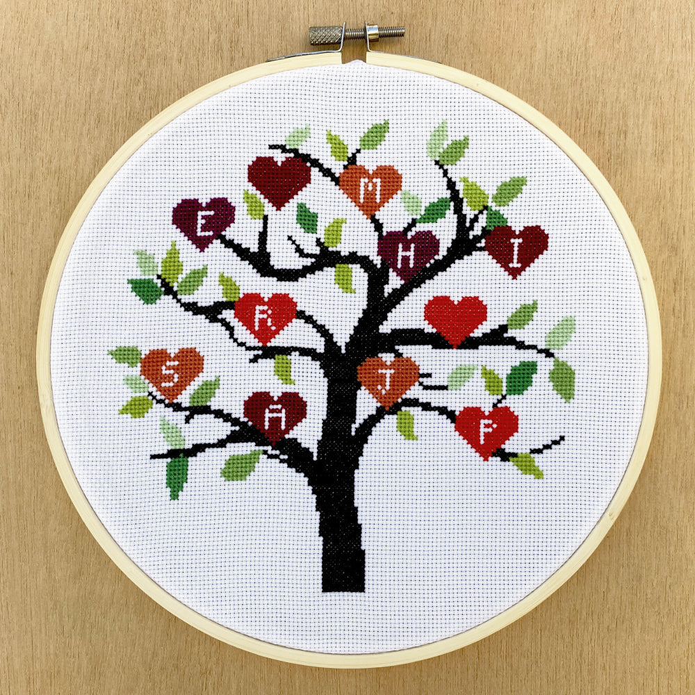 Family Tree Cross Stitch Kit